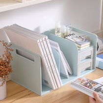 Desktop storage desk document sundries stationery rack dormitory bookshelf student book stand drawer storage box