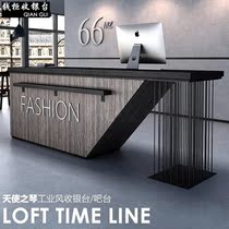 Vintage industrial style clothing Milk tea shop Bar table Beauty salon Restaurant Company reception desk Cashier