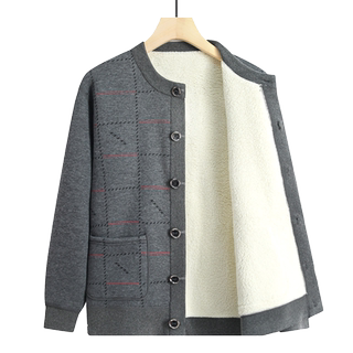 Men's plush sweater thermal jacket