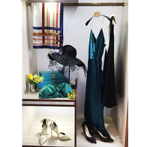 Customized modern light luxury furniture clotheroom clothesroom fitting master soft decoration clothing props shoes and cap decoration