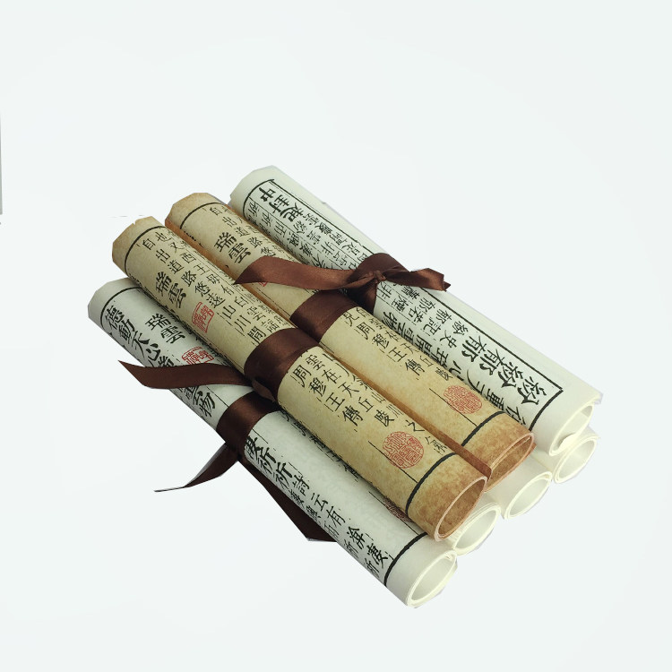 Sample Room Handmade Hemp Rope Chinese Decorative Ancient Books Roll Sample Room Book House Soft Assembly Accessories Shooting Props Swing Pieces 