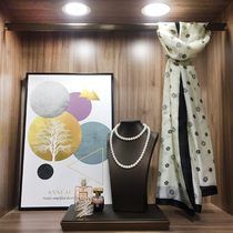 Modern Wardrobe Closet Room Wardrobe Closet Wardrobe Glass Cabinet Decoration FixturesScreen scarf hanging Soft decorative tray necklace combination