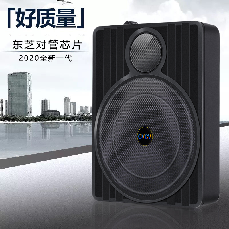 Brand car subwoofer modified ultra-thin active bass high power dedicated car seat audio 12V24V