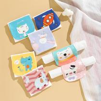 Baby sweat-absorbent towel childrens pure cotton gauze kindergarten pad back cotton large size boy and girl baby sweat towel