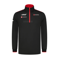 2023 new f1 racing suit long-sleeved T-shirt Haas team style spring and autumn thin sweatshirt mens quick-drying sportswear