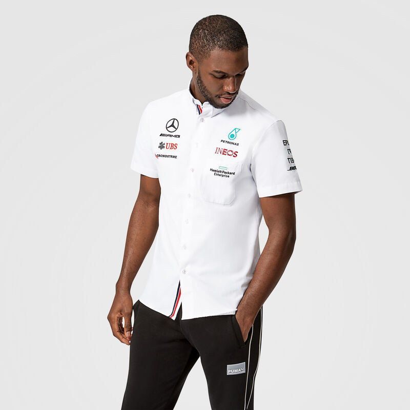 2021 new f1 racing suit Mercedes GP short-sleeved men's shirt custom Mercedes-Benz car club shirt