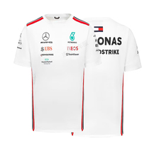 2023 new racing suit T-shirt Mercedes-Benz team round neck short-sleeved quick-drying white sweatshirt mens clothing customization