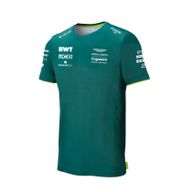 F1 racing suit Aston Martin Racing T-shirt short-sleeved round neck mens quick-drying 2021 Vettel same style customization