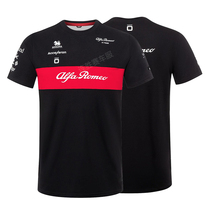 2023 new F1 racing suit Alfa Romeo Racing Team Zhou Guanyu T-shirt short-sleeved round neck clothes for men customized