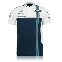 17 F1 Racing Suit Short Sleeve Williams Mercedes Benz Team Polo Shirt Mens Lapel Motorcycle Work Wear Customized