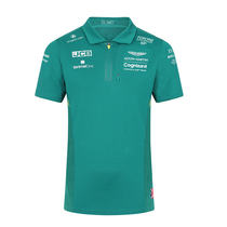 2022 F1 racing suit Vettel POLO shirt T-shirt Aston Martin Racing short-sleeved lapel mens summer customization