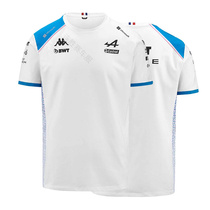 2023 season new F1 racing suit T-shirt Alpine Albon team crew neck shirt short-sleeved quick-drying mens custom-made