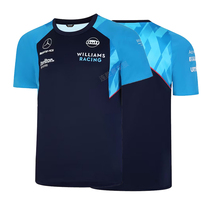 2023 new F1 racing suit T-shirt Williams Racing AMG crew neck shirt short-sleeved mens quick-drying custom work clothes
