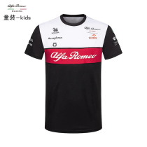 F1 Racing Suit Boys T-Shirt Alfa Romeo Zhou Guanyu Short Sleeve Round Neck 61 Childrens Day Clothing 6 1 Gift