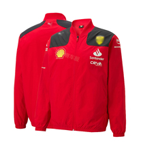 2023f1 racing suit long-sleeved team jacket red jacket mens professional spring and autumn waterproof team uniform clothes customization