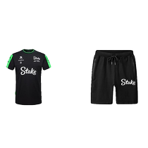 2024 new product Stake team suit F1 racing suit summer short-sleeved T-shirt five-quarter pants mens casual sports style