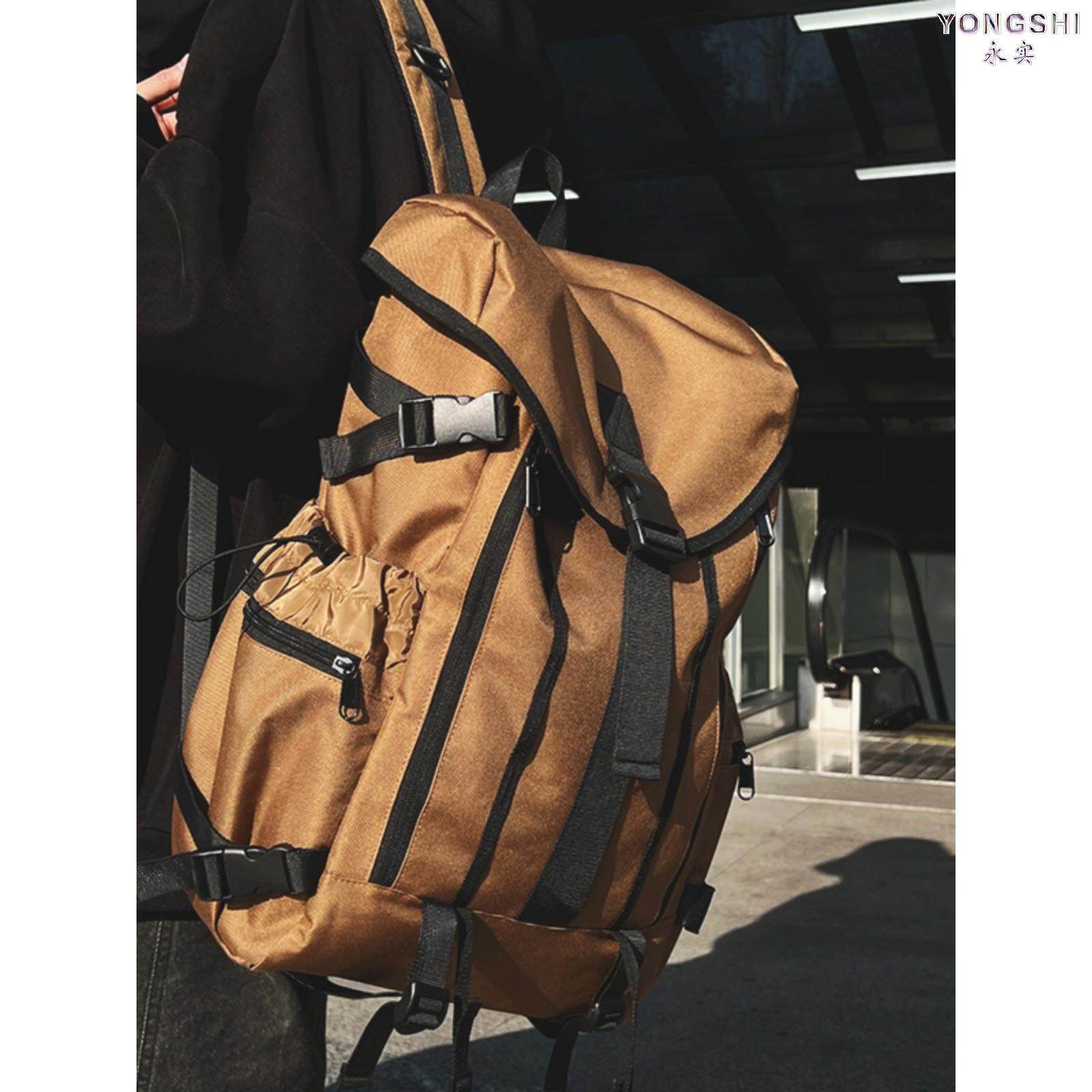 Fashionable Large-Capacity Functional Backpack for Men, Outdoor Travel, Hiking Backpack, Water-Repellent College Student Bag for Women