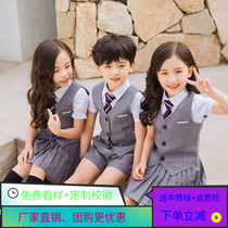 Beautiful Bay Bears Yinglun Wind Kindergarten Garden Clothing Summer Clothing Elementary School Students Summer Heat Marketing Childrens School Uniforms Three Suit Class Clothes