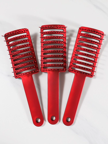 Лечебная расческа, изогнутый красный массажер, популярно в интернете