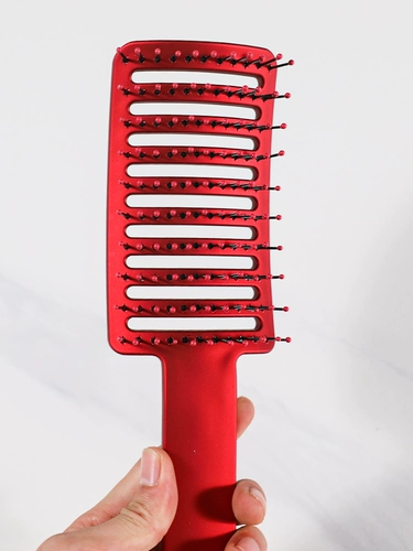 Лечебная расческа, изогнутый красный массажер, популярно в интернете