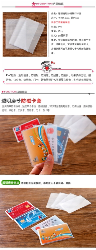 10 Túi Trong Suốt Antimagnetic Thẻ Set Ngân Hàng Sinh Viên Thẻ Gạo ID Card Bìa Thẻ Truy Cập Túi Chủ Thẻ Xe Buýt dây đeo thẻ học sinh