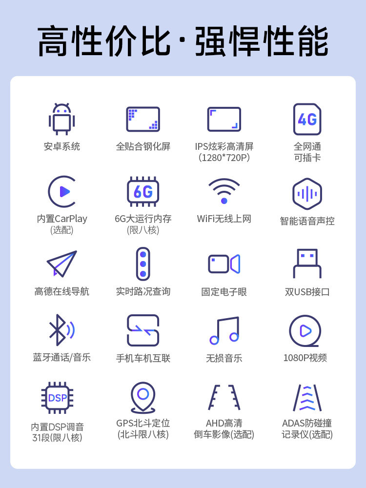 Suitable for Volkswagen Lavida, Sagitar, Polo, Santana, Bora Car Central Control Display Large Screen Navigation All-In-One Device