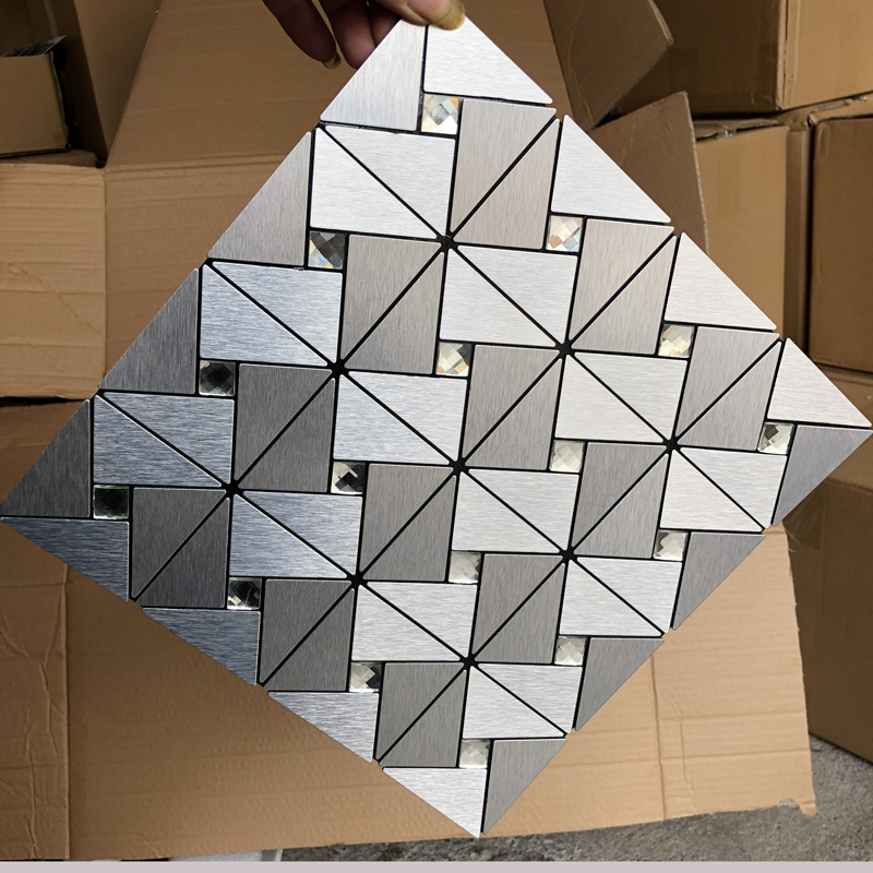 Self-Adhesive Metal Aluminum Plastic Panel Wall Stickers for Living Room Tv Background Wall, Bar Counter, Bathroom Mosaic, Old Wall Renovation Decoration