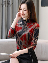 2022 new spring and autumn beating undershirt woman long sleeve beautiful blouses foreign air Xiaoqiuu Thickened Fashion Inner lap T-shirt