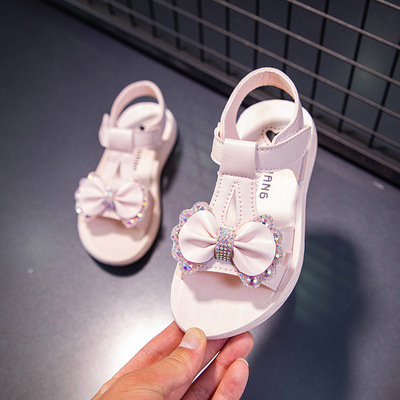 韩版女童凉鞋2021夏季新款时尚软底沙滩鞋女孩鞋子学生中大童儿童