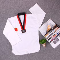 New Taekwondo Clothes Children Adult Students Polyester Cotton Long Sleeve Short Sleeve Taekwondo Training Uniform