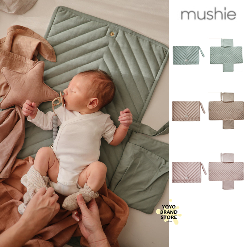 9% off Denmark Mushie baby newborn baby waterproof organic cotton portable folding diaper mat for baby baby and toddler