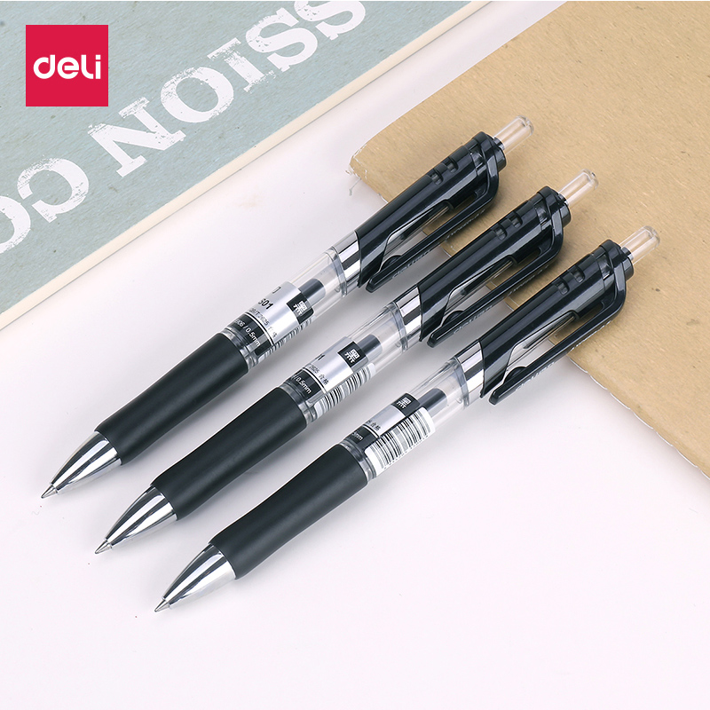 Powerful stationery S01 water-based pen signature pen gel pen gel pen 12 packs office study exam refill 0 5mm