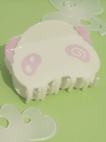 Крисп -Крик Оригинал * Китайская нежная панда * розовая шпилька панда, захватывающая зажима для волос.