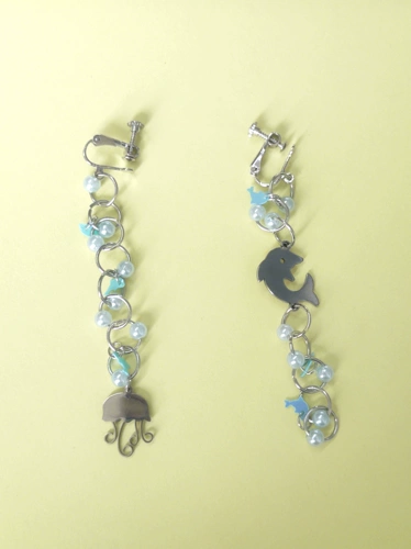 Crisp Creek*Aquarium Dream*Оригинальный дельфин Sweato Полные серьги Bubble Ear крюк