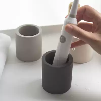 Mori sovo diatom mud large electric toothbrush holder absorbent moisture-proof European style simple non-perforated storage rack