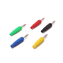 4mm nickel-plated banana plug screw crimping can be wired PVC plastic current-resistant 24A assembly type