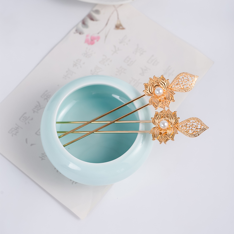 Tang Wind Fat Hairpin Skirt Hair Hairpin Hairpin Goowind Handmade Hairpin Comeback Accessories 100 hitch Yohair Hair Accessories to Hairpin Accessories