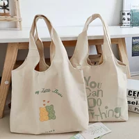 Оригинальный свежий шоппер с буквами, сумка, вместительный и большой жилет на одно плечо, школьный рюкзак для школьников