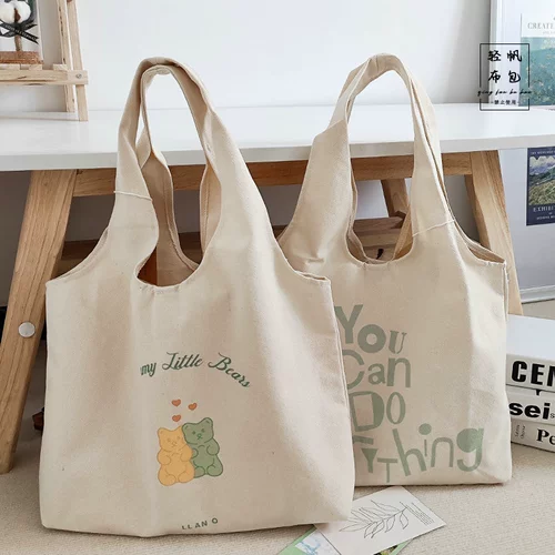 Оригинальный свежий шоппер с буквами, сумка, вместительный и большой жилет на одно плечо, школьный рюкзак для школьников