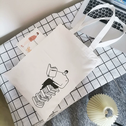 Свежий шоппер, вместительная и большая льняная сумка, летняя сумка на одно плечо, в корейском стиле, коллекция 2021