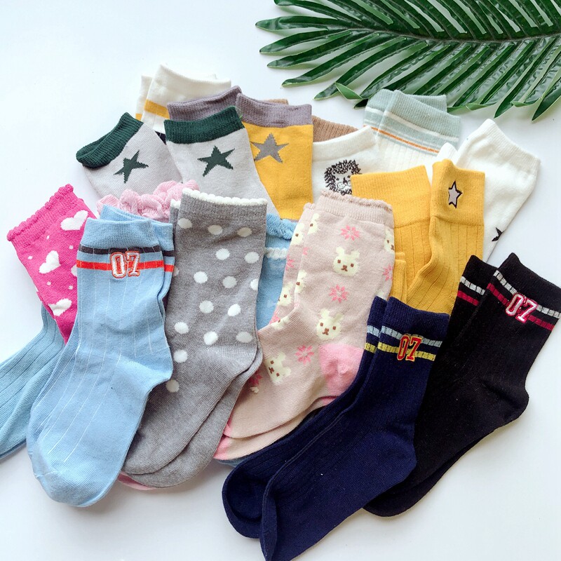13-16cm Foreign Trade Day Single Spring and Autumn Children Boys Girls Baby Long Tube Sports Socks Middle Tube Socks High Waist Socks