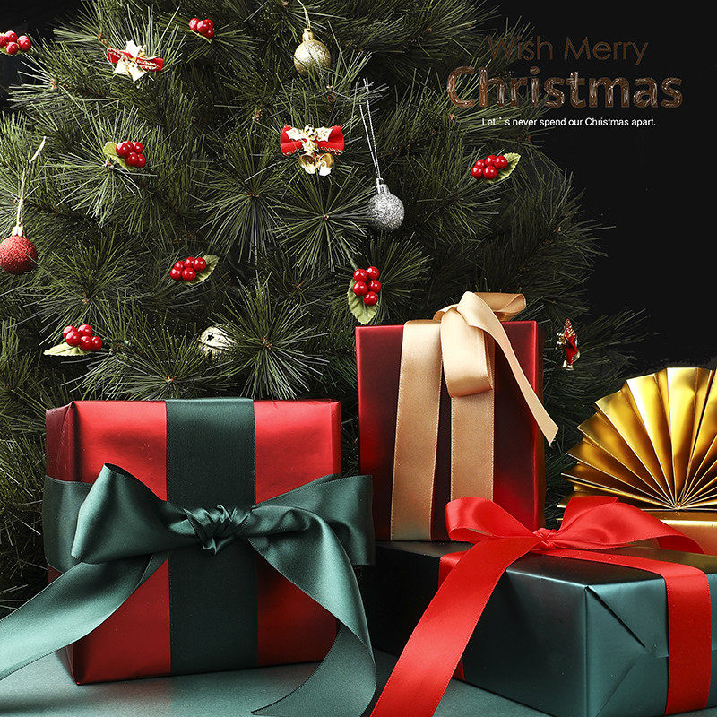 Christmas theme solid color matte color paper fashion business gift wrapping paper window decoration paper package book paper pearlescent book cover paper