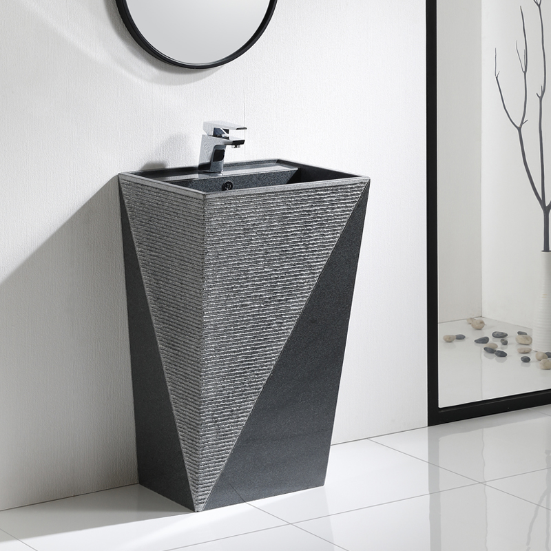 Crown Stone Sinks Natural Stone Columns Basin Makeup Room Floor Art Washbasin Balcony Wash Basin Outdoor Laundry Pool