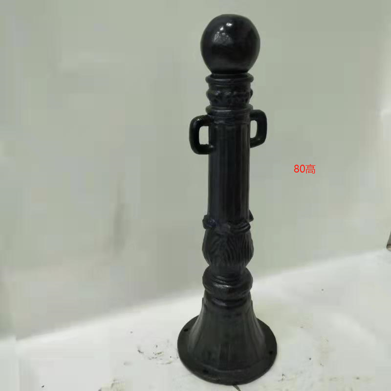 Cast iron Roman upright post ductile cast iron pedestrian barrier truck column riverway iron chain guardrails to make source manufacturer 