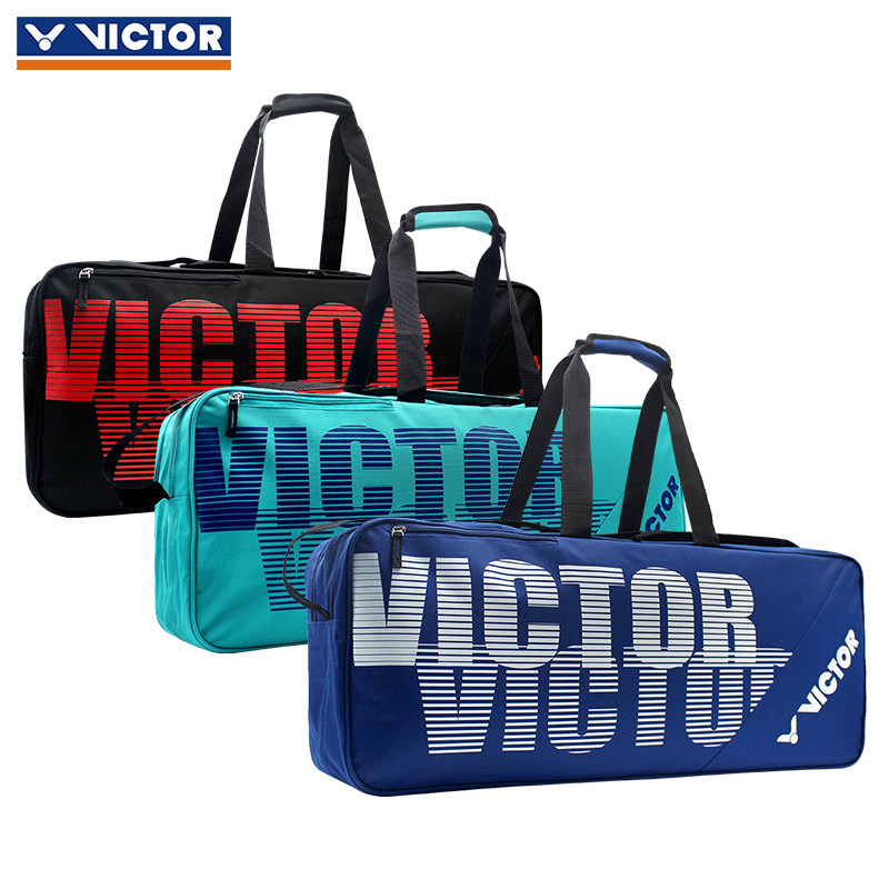 Victor victory badminton bag shoulder rectangular bag Victor tennis bag high-grade 12 pack 6613