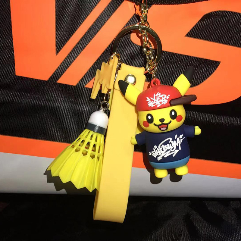 Victory HELLO KT badminton keychain pendant creative personality bull sky-high badminton bag pendant