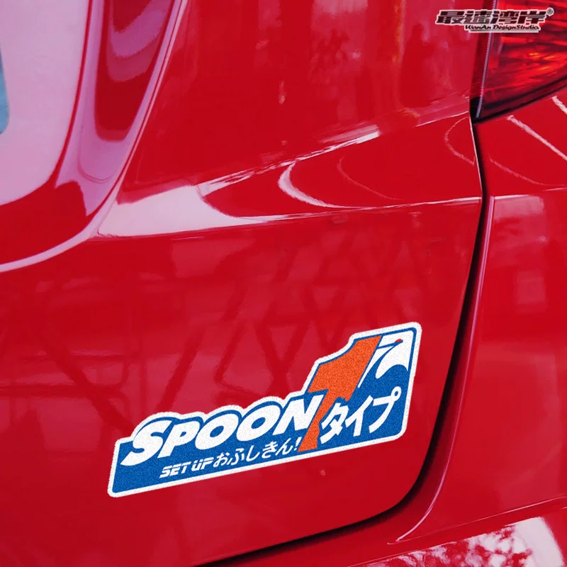 Suitable for Fit Civic Automotive Series SPOON Fan Patch JDM Modification Vehicle Patch FC2 FK8 GK5