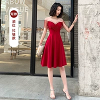 С молнией, бордовый, короткий