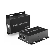 usb network cable extender 20 touch screen U disk camera keyboard mouse transmission 50 meters USB splitter 1 in 4 out signal amplifier POE single side power supply