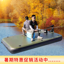 Floating platform Magic carpet Fishing platform Boat Yacht Floating floating fishing platform Luya inflatable boat with outboard machine